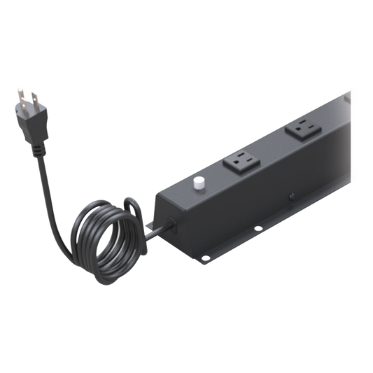 PDU Vertical de 10 Contactos (NEMA 5-15R). Volt. Ent./Sal.: 120Vca/15A compatible con Racks EIRL y EIQR.