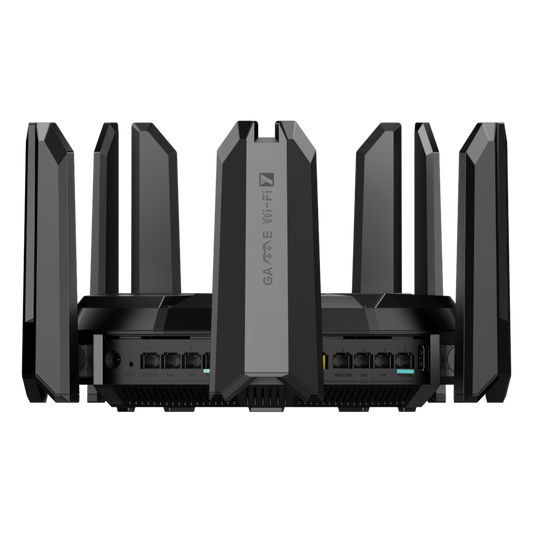 Home Router inalámbrico MESH Wi-Fi 7, Diseñado para GAMING con doble puerto WAN 2.5G para Sumar Ancho de banda, 3 puertos LAN 2.5G, 4 puertos LAN Gigabit.