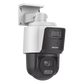 [TandemVu] PTZ IP 4 Megapixel con Cámara Panorámica 4 Megapixel / 4X Zoom / Dual Light (40 mts IR + 30 mts Luz Blanca) / ACUSENSE / IP66  / PoE+ / Audio de Dos Vías / Micro SD / Incluye Base para Techo o Pared