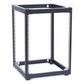 Rack Abierto de 4 Postes Instalación Pared o Piso de 14 Unidades, Ideal para Equipo de Audio!
