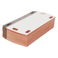 Etiqueta Autolaminada para Identificación de Fibra Óptica Paquete de 25 Piezas, Para Uso Interior/Exterior, Dimensiones de 90 x 50 mm (3.54 x 1.97 Pulgadas), Color Negro con Naranja
