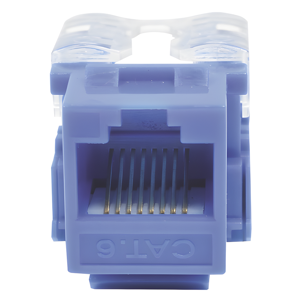 Módulo Jack 110 Cat6, Keystone para Faceplate - Color Azul