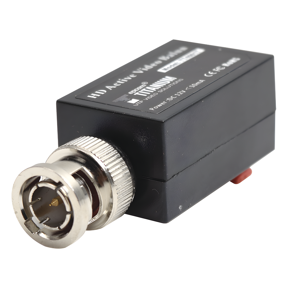 (TRANSCEPTOR) TRANSMISOR DE VIDEO ACTIVO DE LARGO ALCANCE /  400 Metros con RECEPTOR ACTIVO TT4501R / Resolución 2 MP / Compatible con cámaras HD-TVI/CVI/AHD/CVBS / Protección Interconstruida contra sobretensión.