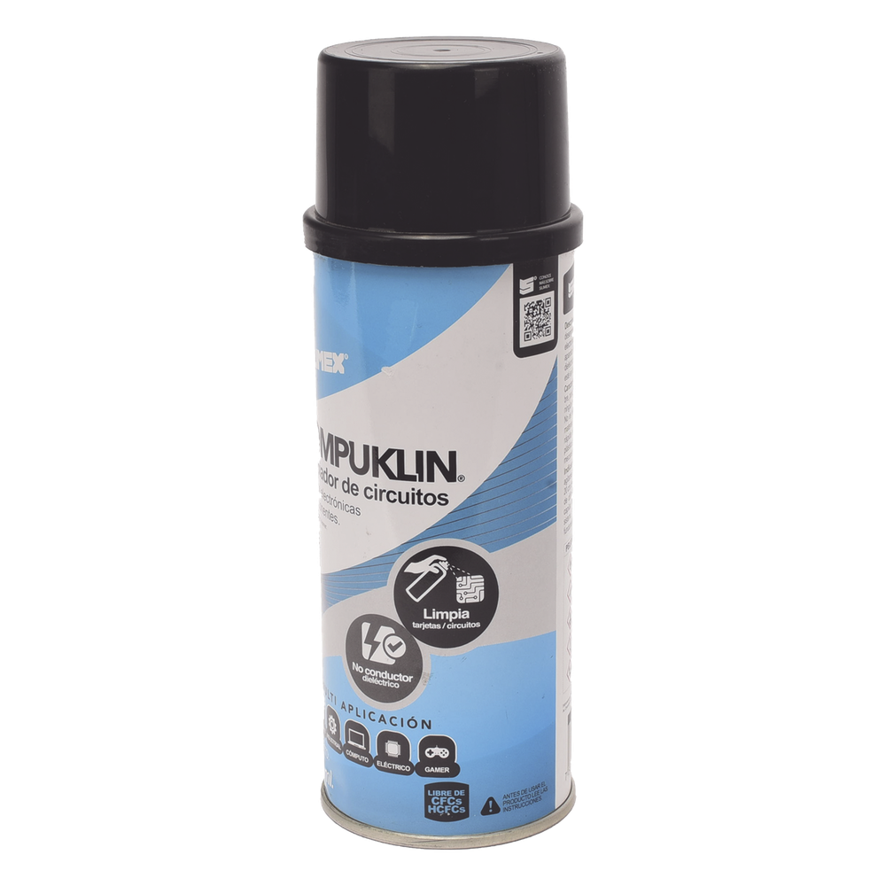 Limpiador desengrasante en aerosol dielectrico, para tarjetas electrónicas y circuitos, bote 454 ml