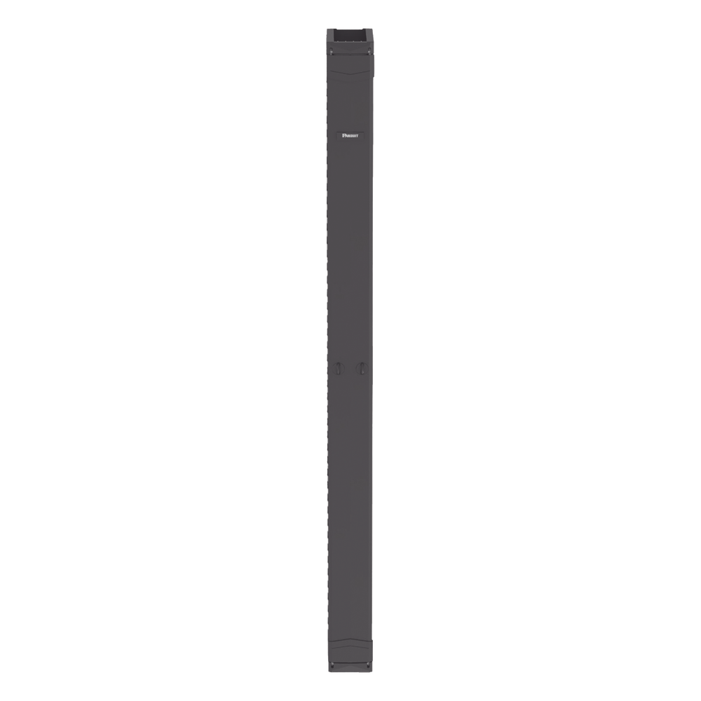 Organizador Vertical PatchRunner™, Sencillo (Solo Frontal), Para Rack Abierto de 45 Unidades, 6 in de Ancho, Color Negro
