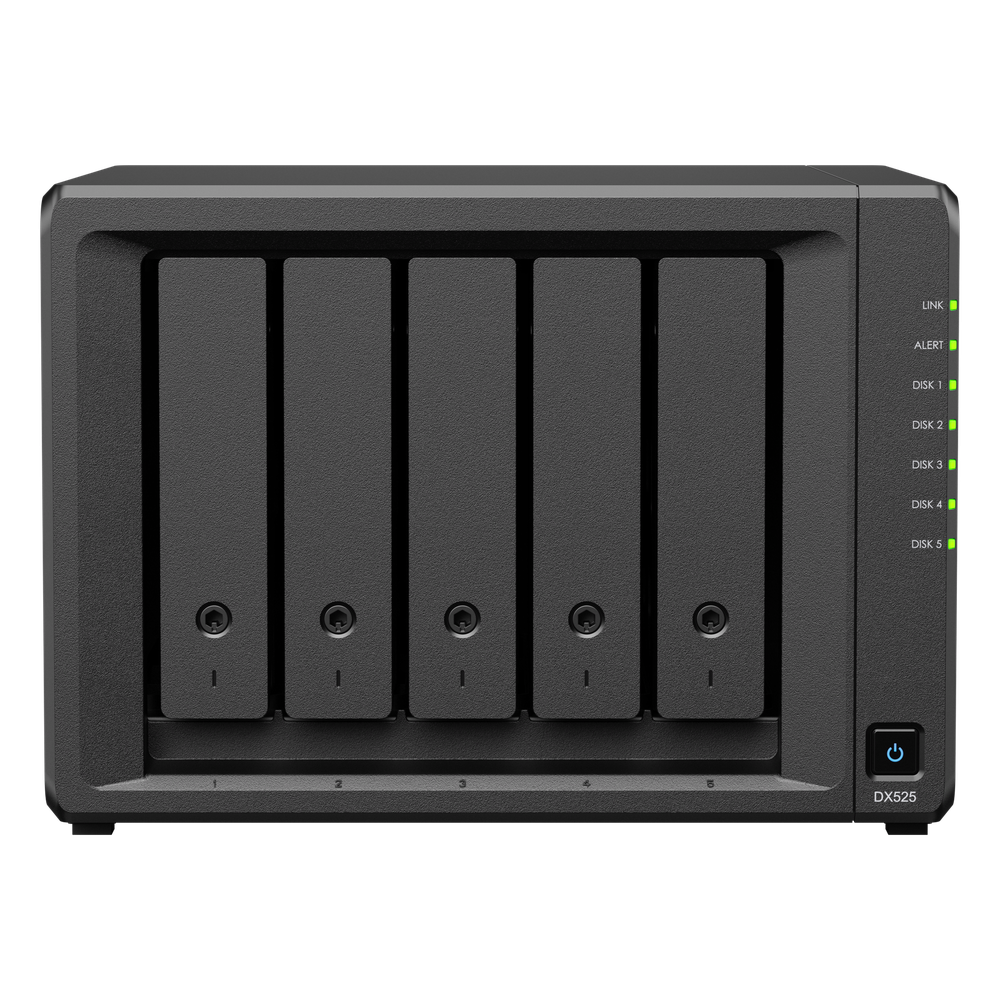 Unidad de Expansión DX525 | 5 Bahías para Unidades 3.5" y 2.5" | Intercambio en Caliente | Compatible con Synology DiskStation.