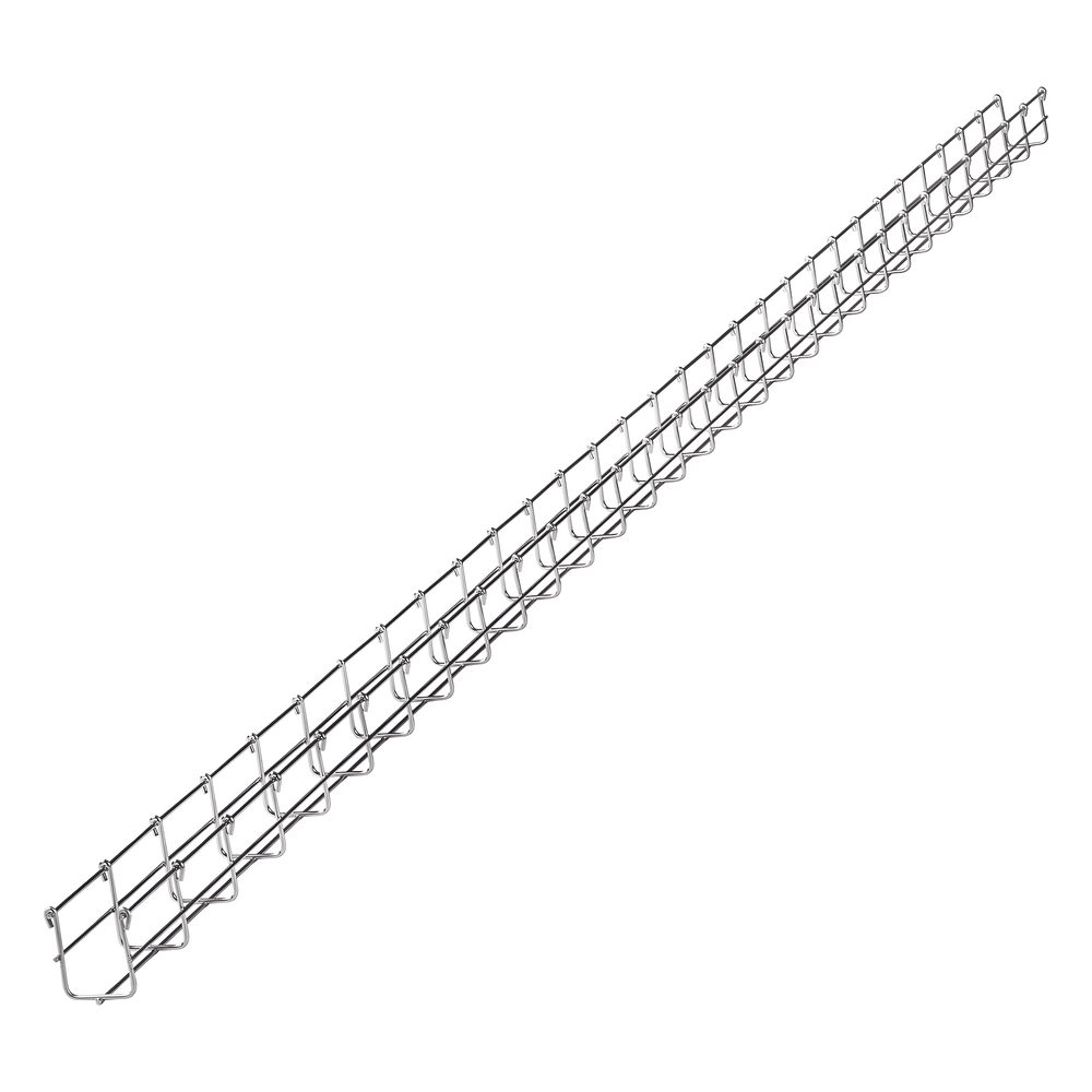 Charola Tipo Malla 66/500 mm, Acabado Electro Zinc, Hasta 525 Cables Cat6, Tramo de 3 Metros