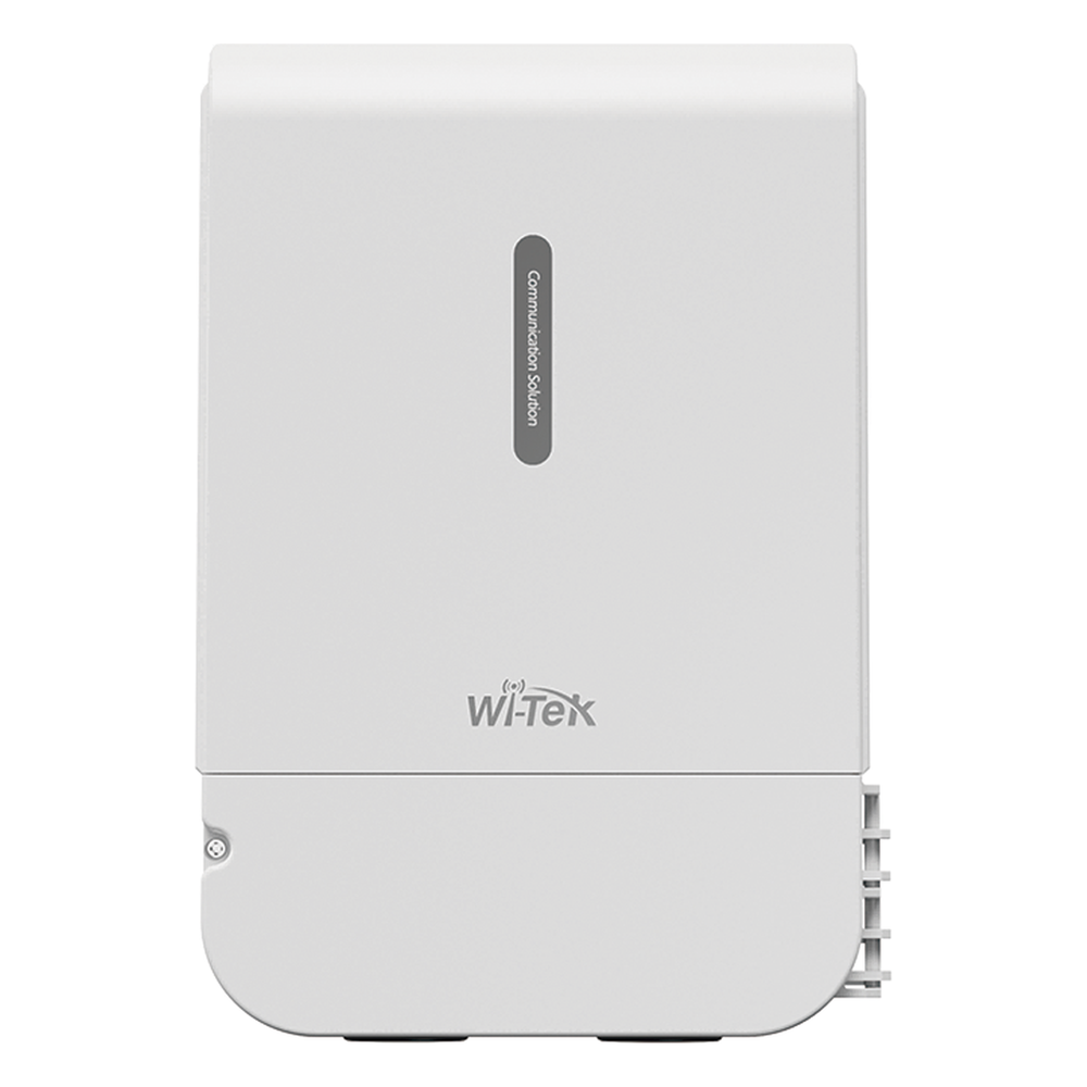 Switch PoE para exterior / Administración en la nube / Con 4 puertos 10/100 Mbsp PoE af/at / 2 Puertos Uplink 10/100 MBPS /  Presupuesto 60 W / PoE hasta 250 metros / Soporta protocolo ONVIF