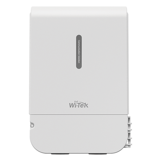 Switch PoE para exterior / Administración en la nube / Con 4 puertos 10/100 Mbsp PoE af/at / 2 Puertos Uplink 10/100 MBPS /  Presupuesto 60 W / PoE hasta 250 metros / Soporta protocolo ONVIF