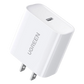 Cargador USB-C de 20W | 1 USB-C de Carga Rápida | QC4.0+ | PD3.0 | PPS | BC1.2| Carga Inteligente | Chip PWM | Múltiple Protección | Mayor Eficiencia Energética | Tamaño Compacto | Carcasa Ignifuga | Color Blanco.