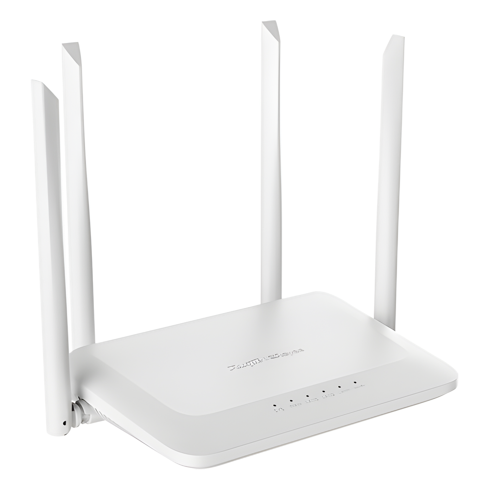 Home Router Inalámbrico Wi-Fi 5 Doble Banda, 1 Puerto Wan 10/100 y 3 Puertos Lan 10/100 Hasta 1,200 Mbps