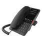Teléfono IP Hotelero Wi-Fi 6 / 2 Líneas SIP / Doble Banda 2.4/5 GHz / 5 Teclas Programables / Puerto USB-A / PoE 802.3af / Diseño Negro