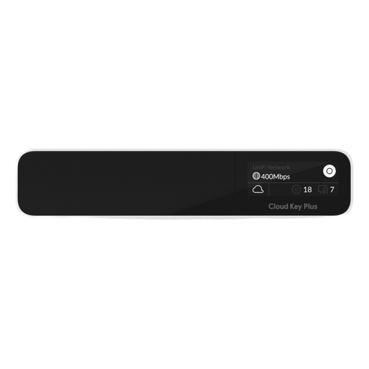 UniFi OS Console Cloud Key Gen2 PLUS SSD / Administra todas las líneas UniFi / Memoria SSD 1TB / Gestione desde internet o app móvil / Pantalla informativa / Alimentación POE af o adaptador de corriente (NO incluidos)