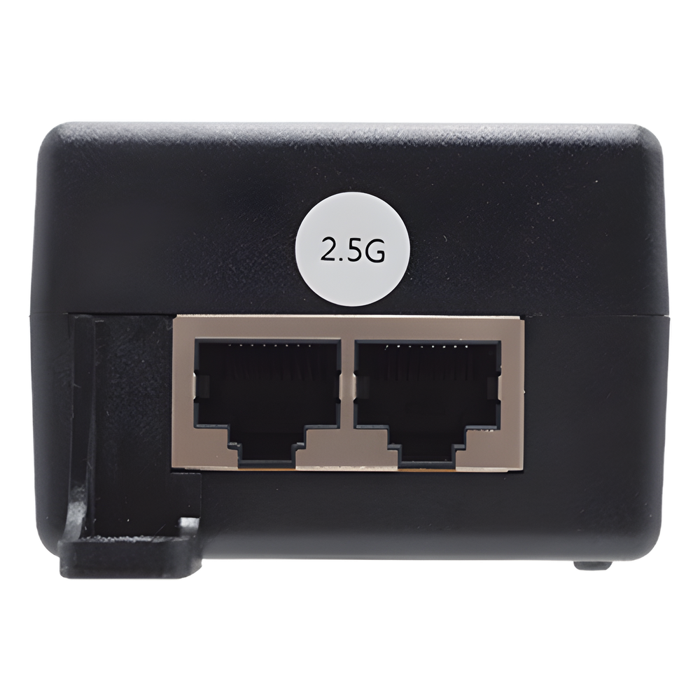 Inyector Hi-PoE 60W / 2.5 Gigabit Ethernet / 2 Puertos 2.5GBASE-T / Alimentación de Alto Rendimiento / Plug & Play / Sobremesa o Pared