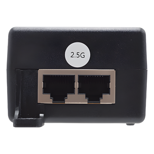 Inyector Hi-PoE 60W / 2.5 Gigabit Ethernet / 2 Puertos 2.5GBASE-T / Alimentación de Alto Rendimiento / Plug & Play / Sobremesa o Pared