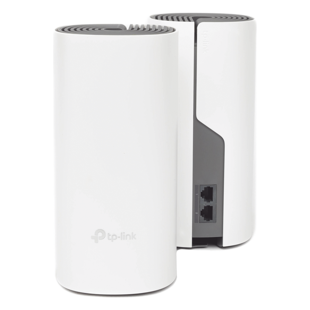Kit de Router inalámbrico mesh Deco E4 para Hogar / Doble banda AC 1200  / 2 puertos 10/100 Mbps / Compatible con amazon alexa.