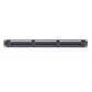 Panel de Parcheo de Impacto (110) UTP de 24 Puertos Cat6A, 19 Pulgadas (48.26 cm), con Barra para Organizar Cables y Espacio para Etiqueta