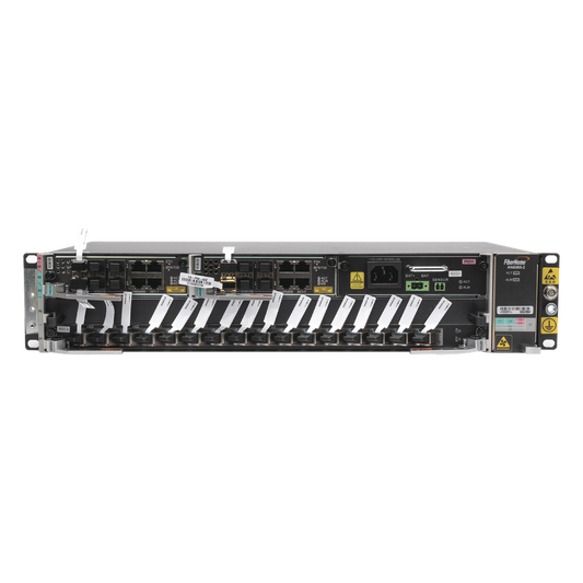 OLT Carrier Class Modular GPON, 2 Ranuras, Incluye 1 Tarjeta GPOA de 16 puertos GPON, 1 Fuente de CA, 2 UR, Gestión por UNM2000, CLI, Incluye Instalación de Software UNM2000, (Interoperabilidad con ONUs de Terceros sin Costo)