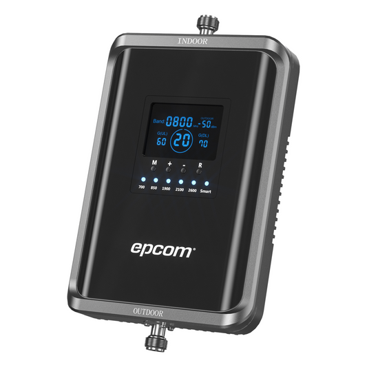 Amplificador de Señal Celular 5G / Mejora las llamadas convencionales y VoLTE / Soporta los datos de las tecnologías 2G, 3G, 4G y 5G de TELCEL, AT&T, MOVISTAR y OMV de Altán / Cubre hasta 1000 m².