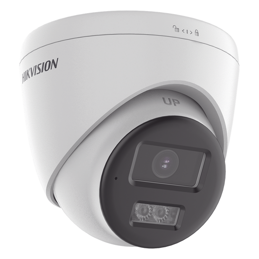[Audio Bidireccional + Dual Light + ColorVu] Turret TURBOHD 2 Megapixel (1080p) / Lente 2.8 mm / 40 mts IR EXIR + 40 mts Luz Blanca / Micrófono y Bocina Integrado / Exterior IP67 / dWDR