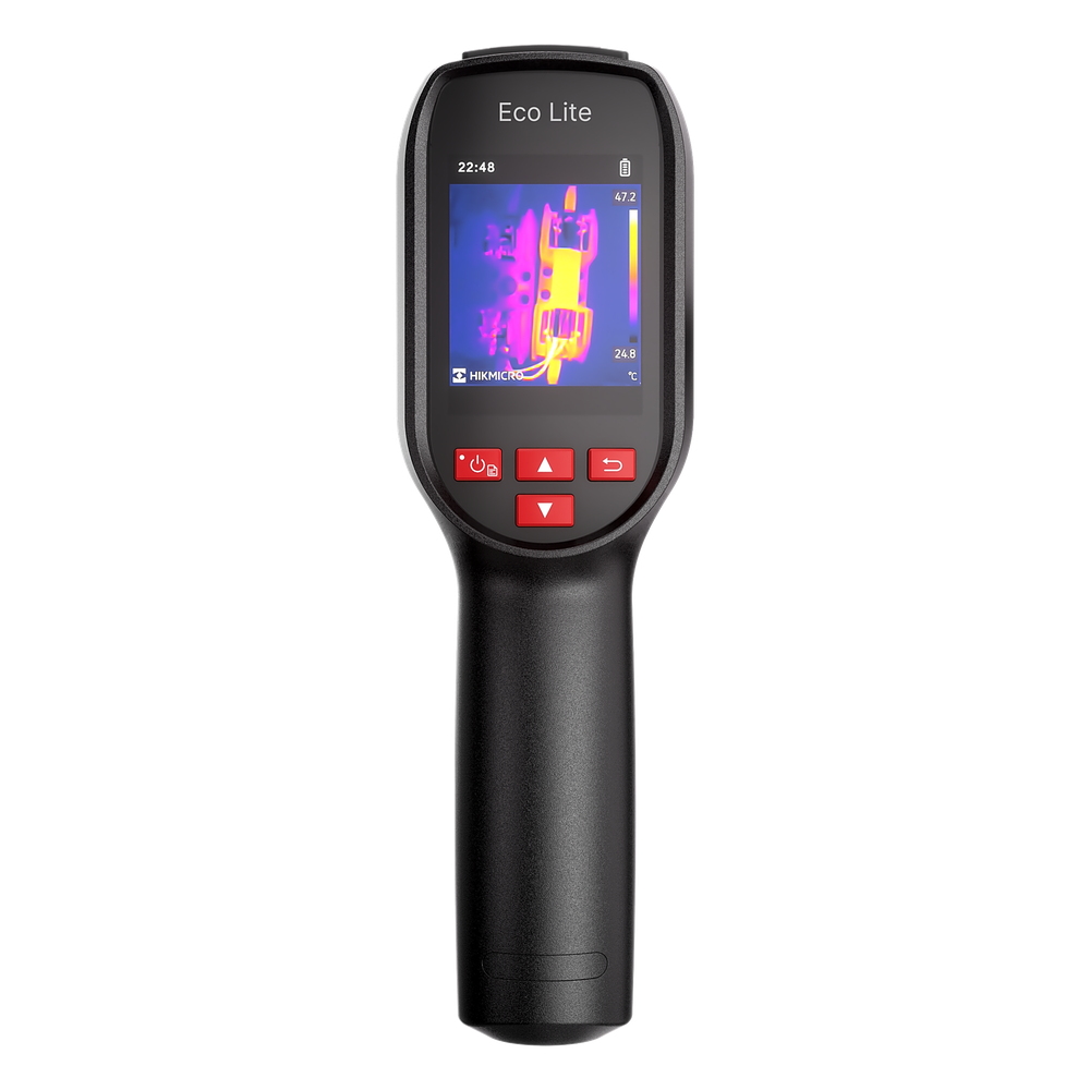 Cámara Térmica Eco Lite / Detector de 96 × 96 Píxeles / Medición de -20 °C a 550 °C / Autonomía 14 Horas / Diseño Compacto IP54 / Ideal para Hogar