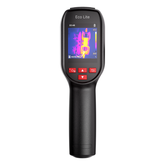 Cámara Térmica Eco Lite / Detector de 96 × 96 Píxeles / Medición de -20 °C a 550 °C / Autonomía 14 Horas / Diseño Compacto IP54 / Ideal para Hogar