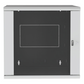 Gabinete PanZone de Montaje en Pared, de 19in, Puerta con Ventana de Seguridad, 12 UR, 762mm de Profundidad, Color Blanco