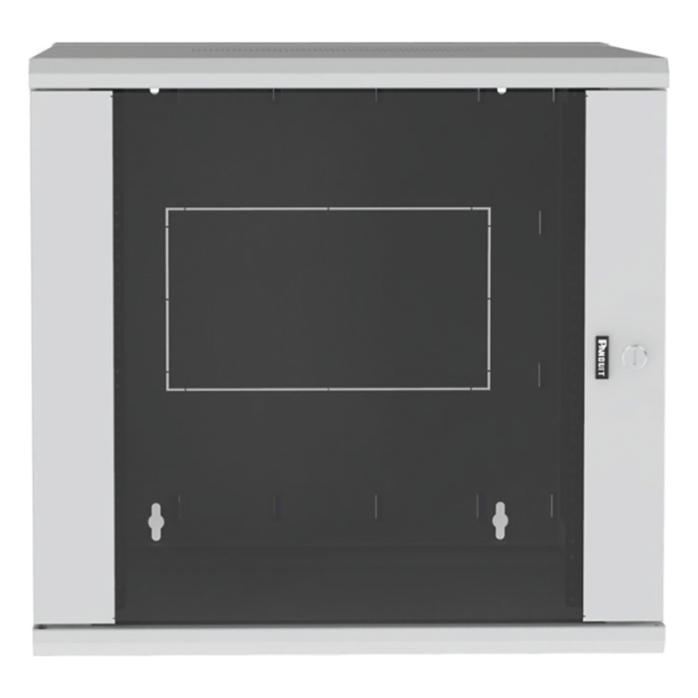 Gabinete PanZone de Montaje en Pared, de 19in, Puerta con Ventana de Seguridad, 12 UR, 762mm de Profundidad, Color Blanco