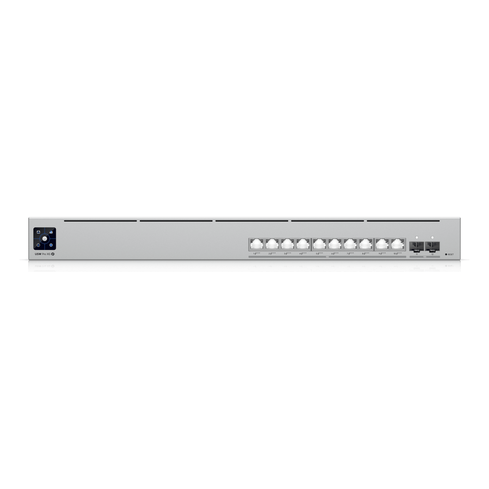 USW Pro XG 10 PoE Switch PoE+++ Capa 3 Etherlighting™ de 10 Puertos 10GbE (Todos PoE+++) y 2 Puertos SFP+ con Disponibilidad PoE de 400W