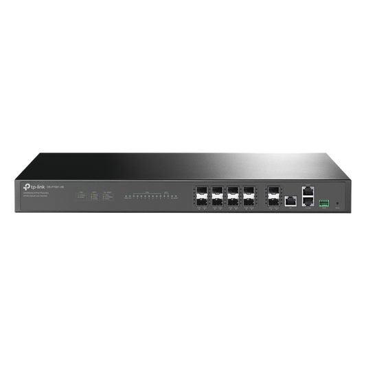 Deltra Stream - OLT de 8 Puertos GPON  / Conexión Hasta 1,024 ONUs / 1 Puerto Gigabit RJ45 Uplink / 2 Puertos SFP+ 10GbE Uplink / Fuentes Redundantes AC-AC (incluidas) /  Administración desde la Nube Sin Costo (DPMS)