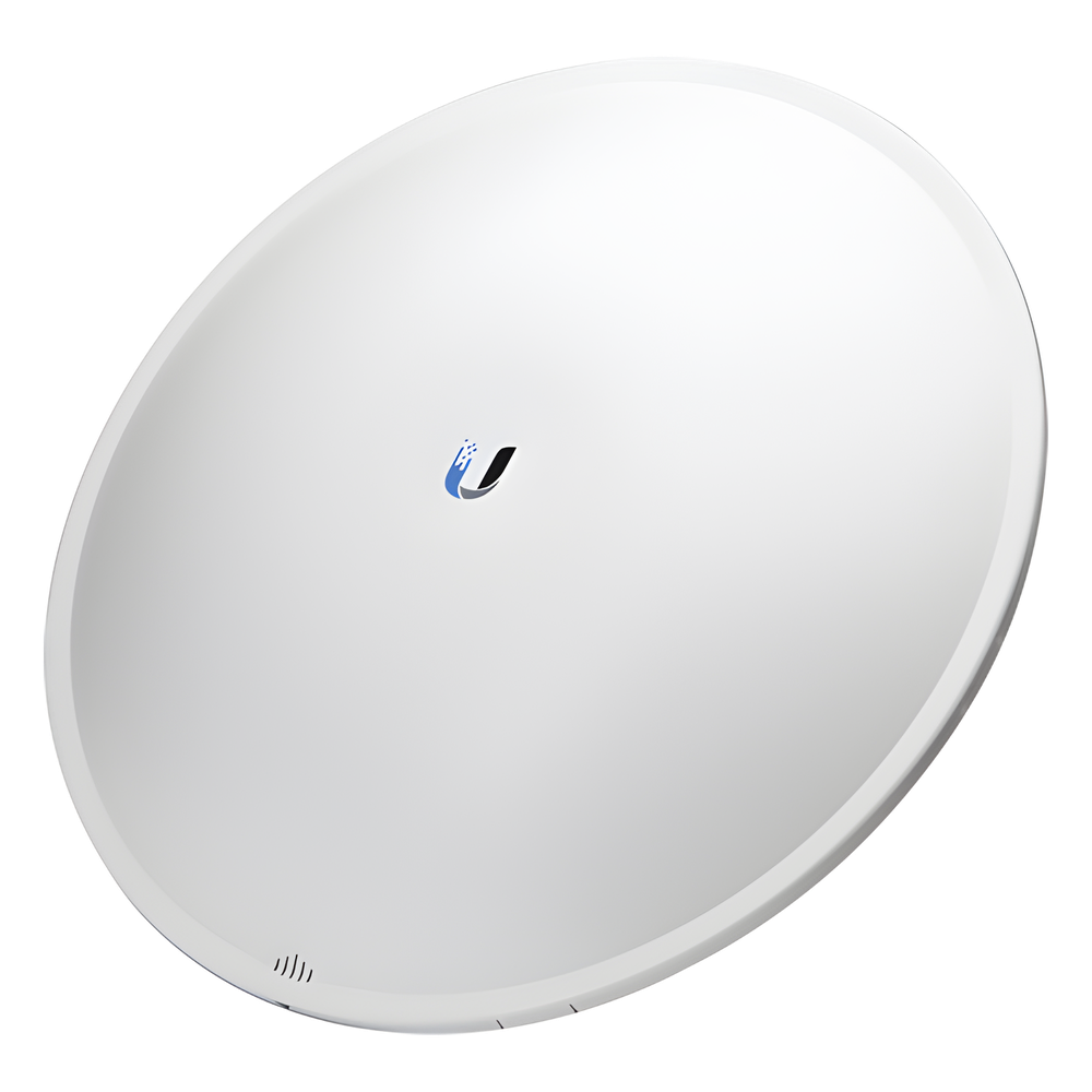 PowerBeam airMAX AC hasta 450 Mbps, frecuencia 5 GHz (5150 - 5875 MHz) con antena tipo plato de 27 dBi, radomo incluido