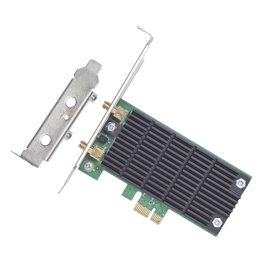 Adaptador  PCI inalámbrico doble banda AC 1200 Mbps / Antena de alta ganancia / Tecnología MU-MUMO 2X2 / Soporte de perfil bajo y Altura completa