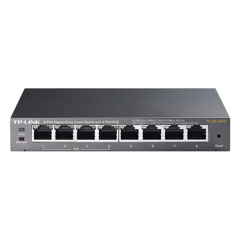 Easy Smart Switch PoE JetStream , 8 puertos 10/100/1000 Mbps  55 W