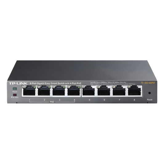 Easy Smart Switch PoE JetStream , 8 puertos 10/100/1000 Mbps  55 W