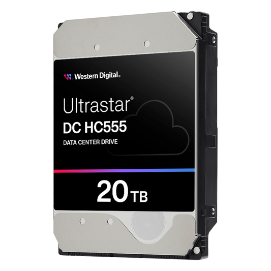 Disco Duro Empresarial WD Ultrastar HC555 / 20TB / SATA 6Gb/s / 7200 RPM / HelioSeal / ePMR / CMR