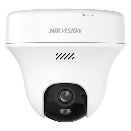 Turret PT IP 5 Megapixel (3K) Megapixel / Lente 2.8 mm / Dual Light (10 mts IR + 10 mts Luz Blanca) / Wi-Fi 6 / Interior / ACUSENSE / dWDR  / H.265 / Audio Bidireccional (Micrófono y Bocina) / 5 VCD