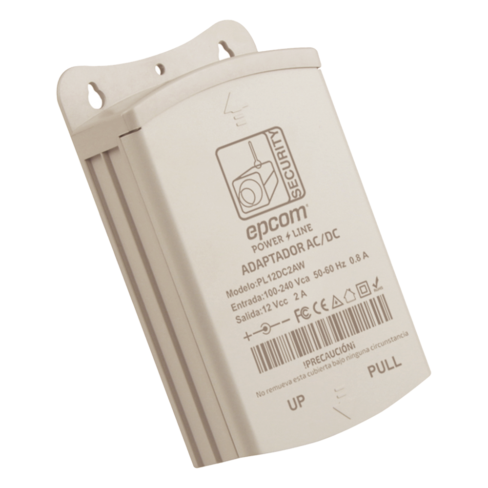 Fuente de Poder para Exterior / 12 Vcc / 2 Amp / 1 Salida / Voltaje de Entrada de 100 - 240 VCA