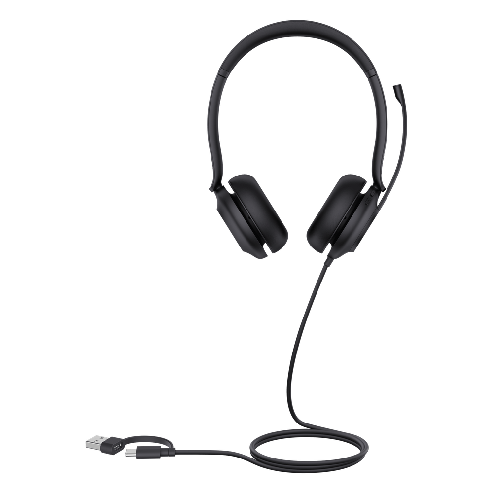 Diadema Alambrica UH35 Dual Teams de Yealink USB C/A con Cancelación de Ruido y Diseño Ergonómico