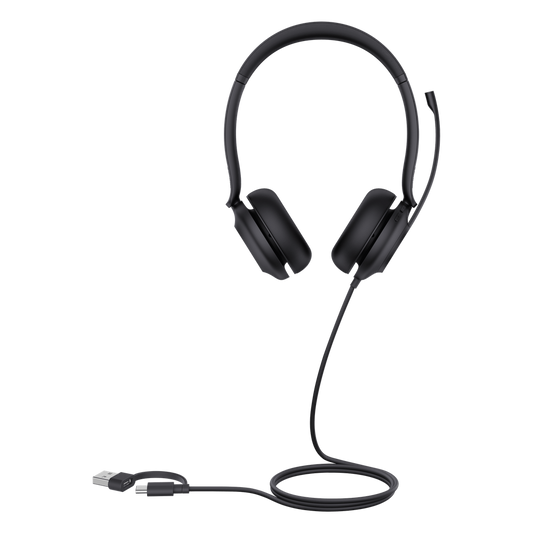 Diadema Alambrica UH35 Dual Teams de Yealink USB C/A con Cancelación de Ruido y Diseño Ergonómico
