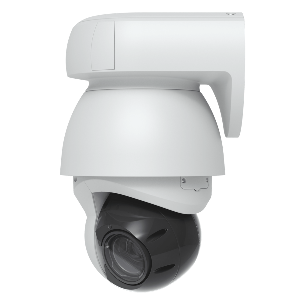 Cámara UniFi Protect PTZ AI Industrial Color Blanco, 4K (8MPX), Zoom Óptico 22x, Visión Nocturna IR 100 m, Reconocimiento Facial y Placas, Protección IP66, Movimiento 360°, PoE++