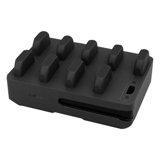 Estación de Carga 10 Bays / Para Jabra Perform 75 / Alimentación 12V / Carga Simultánea Múltiple / LED Indicadores / Certificaciones Internacionales (14217-10))