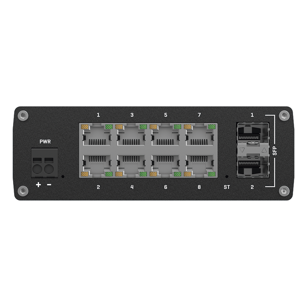 Switch Industrial Administrable L2, 8 puertos GE + 2 SFP, Soporta Profinet