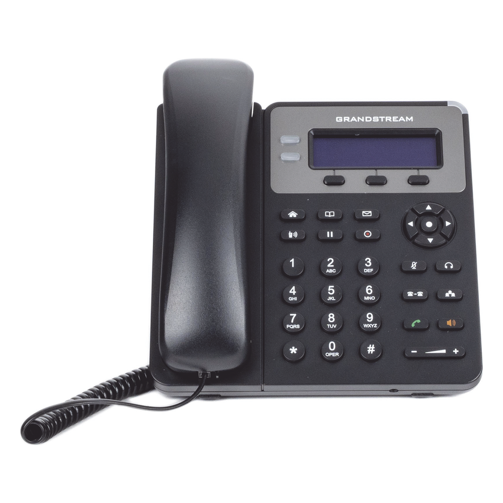 Teléfono IP SMB de 2 Líneas, 1 cuenta SIP con 3 teclas de función programables y conferencia de 3 vías. PoE
