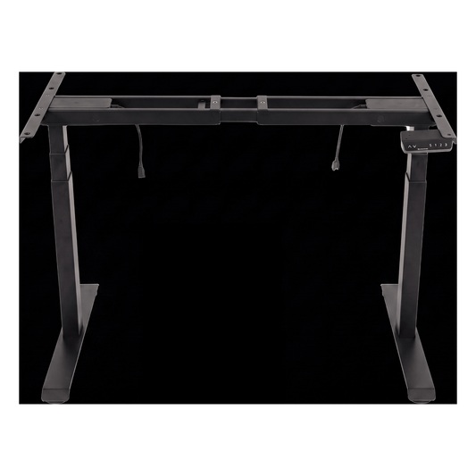 Base de Escritorio Motorizado Profesional / Altura Ajustable 60-125cm / Estructura Estable / Funcionamiento Suave / 3 Preset de Posiciones / Color Negro / Soporta hasta 100Kg de carga