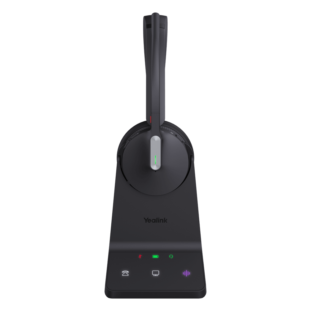 Diadema Inalámbrica Yealink WH64 DECT y Bluetooth con Capacidad de Hasta 32 Horas de Conversación