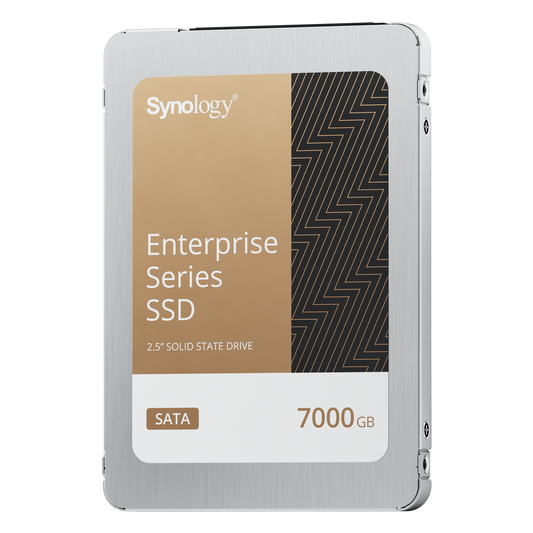 SSD SATA de 2,5" Serie Enterprise | 7000 GB | Alto Rendimiento Estable | Resistencia Empresarial | Protección de Datos Integral | Análisis de Vida Útil | Compatibilidad con Synology DSM | Garantía de 3 Años.