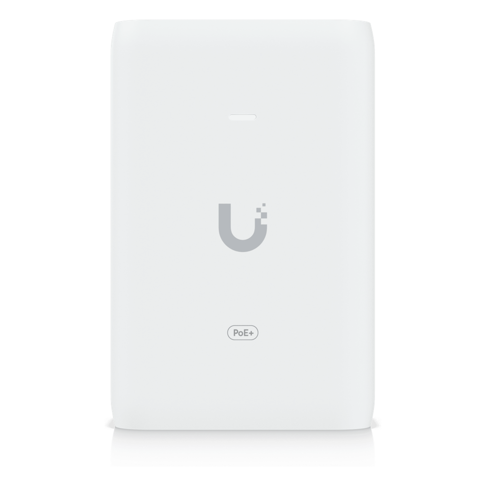 Adaptador PoE+ 2.5G / hasta 30 W / 48V 0.65A / (2) Puertos RJ45 MultiGigabit 2.5G / Salida PoE+ / LED Indicador / Ideal para APs UniFi WiFi 7 / / Protección contra Sobretensiones