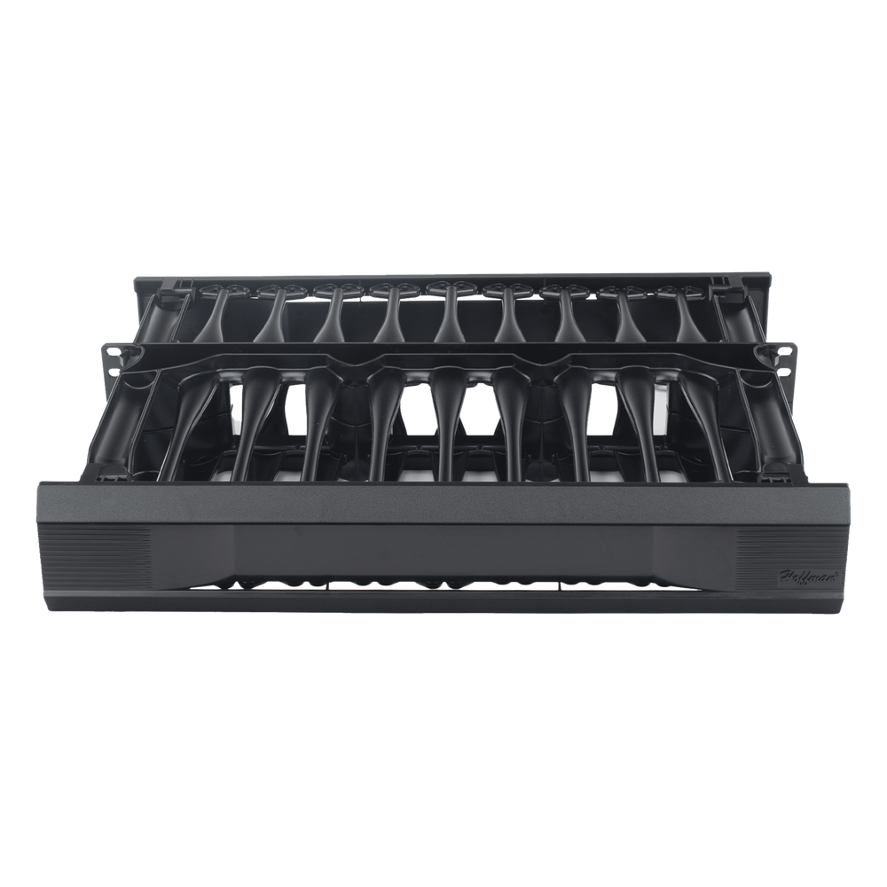 Organizador de Cables Horizontal CableTek, Doble (Frontal y Posterior), Para Rack de 19in, 2 UR