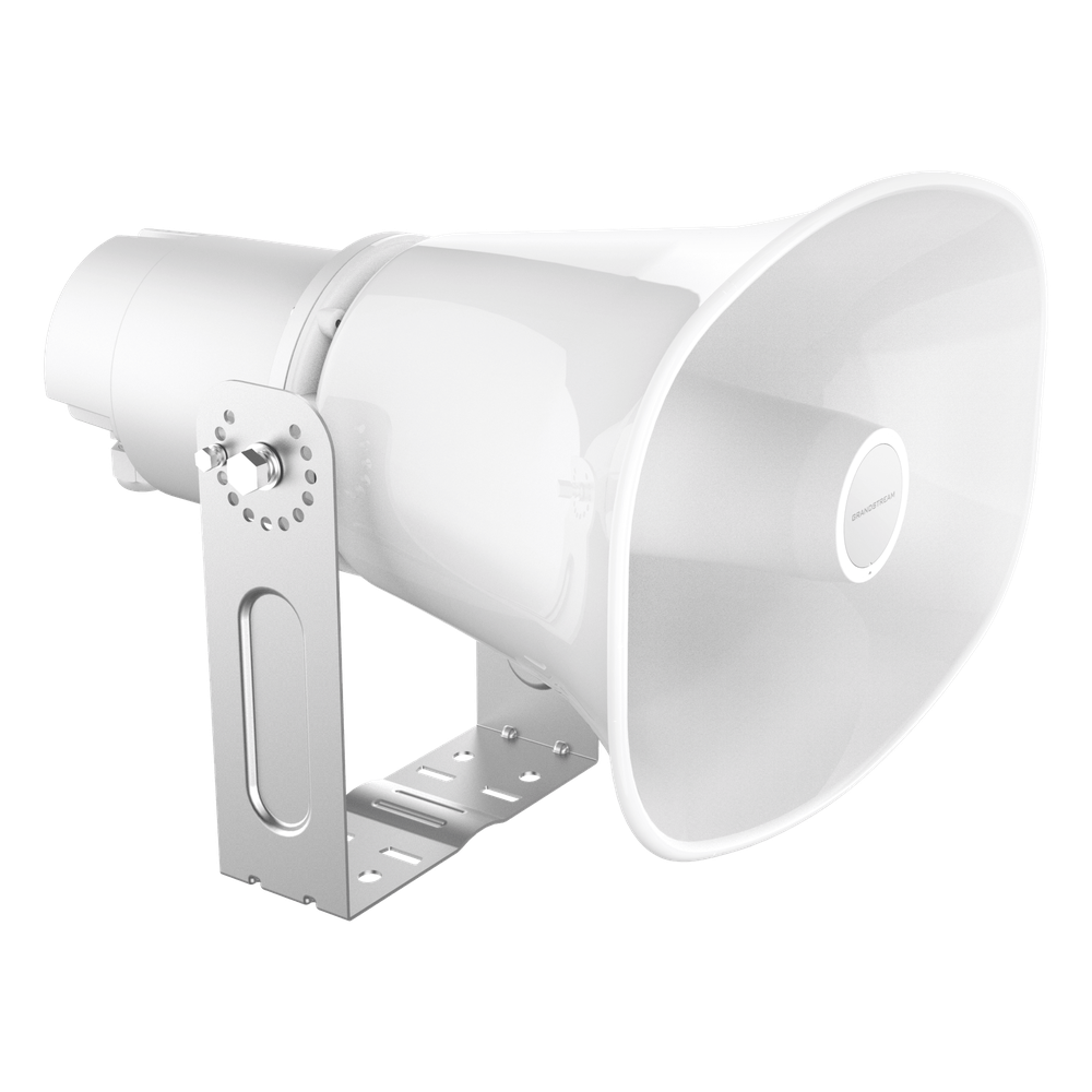Altavoz Bocina SIP/Multicast Bidireccional / 50W Alta Potencia / IP66 Exterior / 3 Micrófonos con IA / PoE++ / 126 dBA Máximo