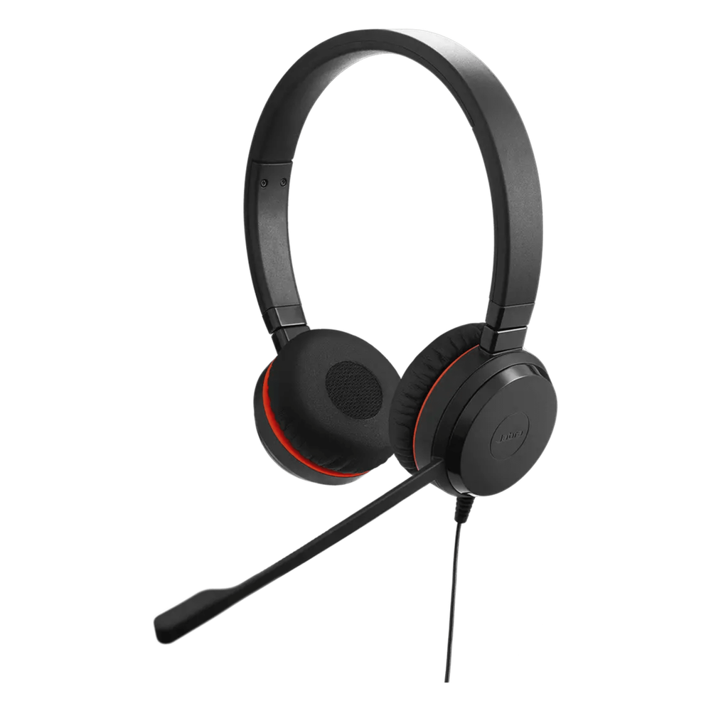 Jabra Evolve 20 DUO con Conexión USB C/A, Micrófono con Cancelación de Ruido de Ultima Generación, Configuración Plug and Play (4999-823-169)